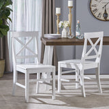 Farmhouse  Acacia Wood Dining Chairs (Set of 2) - NH058303