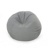 Outdoor Water Resistant 4.5 Bean Bag and 2 Ottoman Pouf Set - NH510803