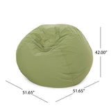Outdoor Water Resistant 4.5 Bean Bag and 2 Ottoman Pouf Set - NH510803