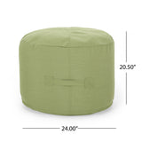 Outdoor Water Resistant 4.5 Bean Bag and 2 Ottoman Pouf Set - NH510803