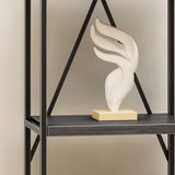 4-Shelf Metal & Wood Etagere Bookcase - NH212903