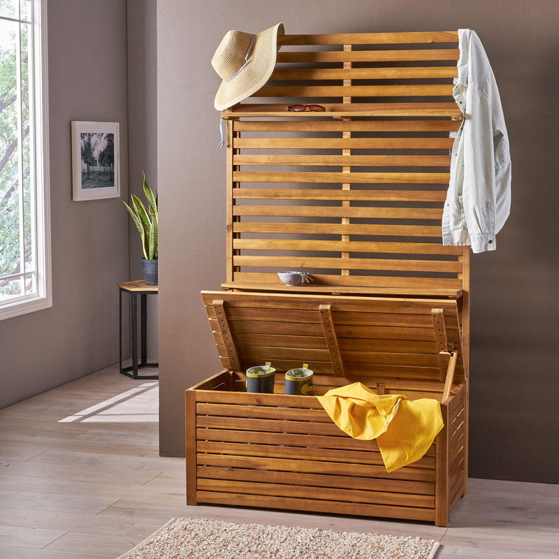 Indoor Wooden Hall Tree - NH582903