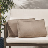 Outdoor Rectanglular Water Resistant 12"x20" Lumbar Pillows - NH079703