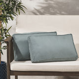 Outdoor Rectanglular Water Resistant 12"x20" Lumbar Pillows - NH079703