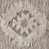 Boho Wool Diamond Patterned Scatter Rug - NH706803
