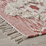 Boho Wool Diamond Patterned Scatter Rug - NH706803