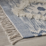 Boho Wool Diamond Patterned Scatter Rug - NH706803