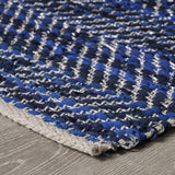 Boho Cotton Area Rug with Metallic Accents - NH616803