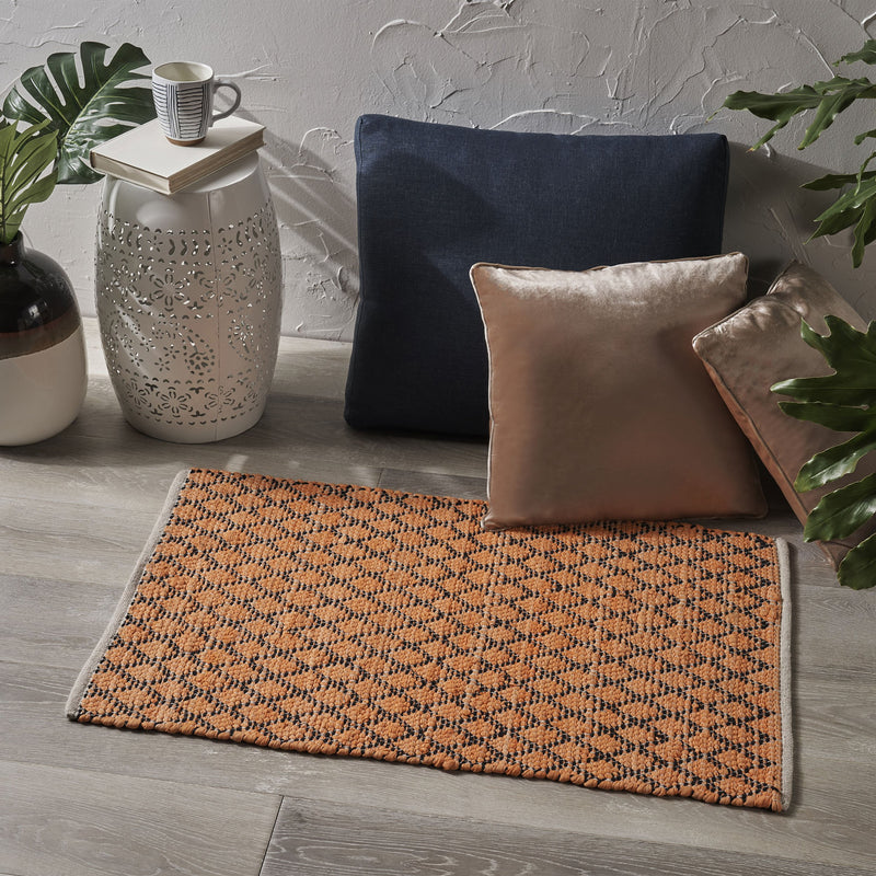 Boho Cotton Scatter Rug - NH657803