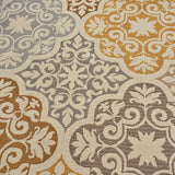 Indoor Floral  Area Rug, Ivory and Gray - NH936503