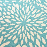 Indoor Floral  Area Rug, Blue and Ivory - NH156503