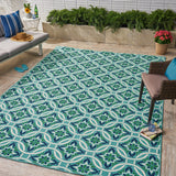 Outdoor Geometric Area Rug - NH498403