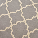 Indoor Geometric  Area Rug, Grey and Ivory - NH736503