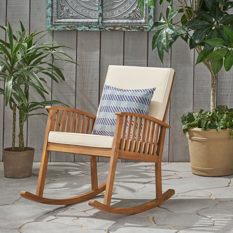 Outdoor Acacia Wood Rocking Chair - NH886903