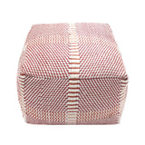 Outdoor Boho Water Resistant 26" Rectangular Ottoman Pouf - NH520803