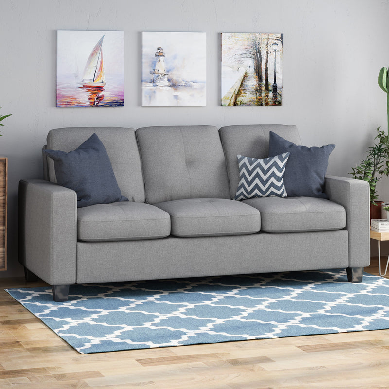 Three Seater Sofa with Wood Legs - NH141903