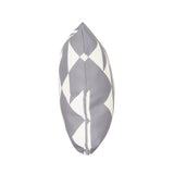 Outdoor Cushion, 17.75" Square, Abstract Geometric Pattern, White, Gray - NH151703