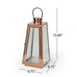 15" Modern Outdoor Stainless Steel Lantern - NH562013