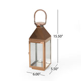 16" Modern Outdoor Stainless Steel Lantern - NH762013