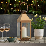 16" Modern Outdoor Stainless Steel Lantern - NH762013