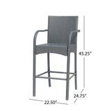 Outdoor Wicker Barstool Chair (Set of 2) - NH243113