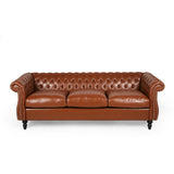 Chesterfield Tufted Sofa with Scroll Arms - NH230313
