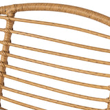 Outdoor Faux Wicker 2 Seater Chat Set with Tempered Glass Table - NH656903