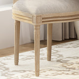 Wooden Dining Chair with Wicker and Fabric Seating (Set of 2) - NH680903