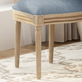 Wooden Dining Chair with Wicker and Fabric Seating (Set of 2) - NH680903