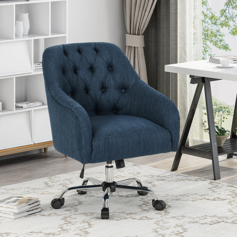 Tufted Home Office Chair with Swivel Base - NH411903