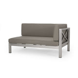 Outdoor Modern 5 Seater V-Shaped Sectional Sofa Set - NH207113