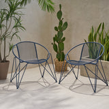 Modern Outdoor Iron Club Chair (Set of 2) - NH243013
