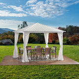 10' x 10' Outdoor Modern Aluminum Hardtop Gazebo - NH573113
