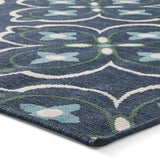 Outdoor Medallion Area Rug, Blue and Green - NH365803