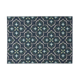 Outdoor Medallion Area Rug, Blue and Green - NH365803
