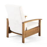 Outdoor Acacia Wood Push Back Recliner with Cushion - NH225113