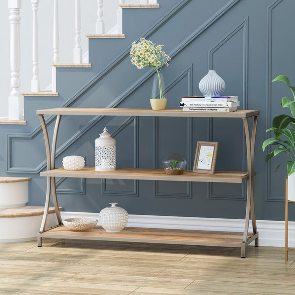 2 Shelf Modern Console Table - NH145013