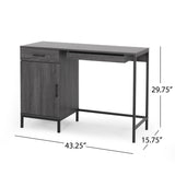 Contemporary Faux Wood Computer Desk - NH598013