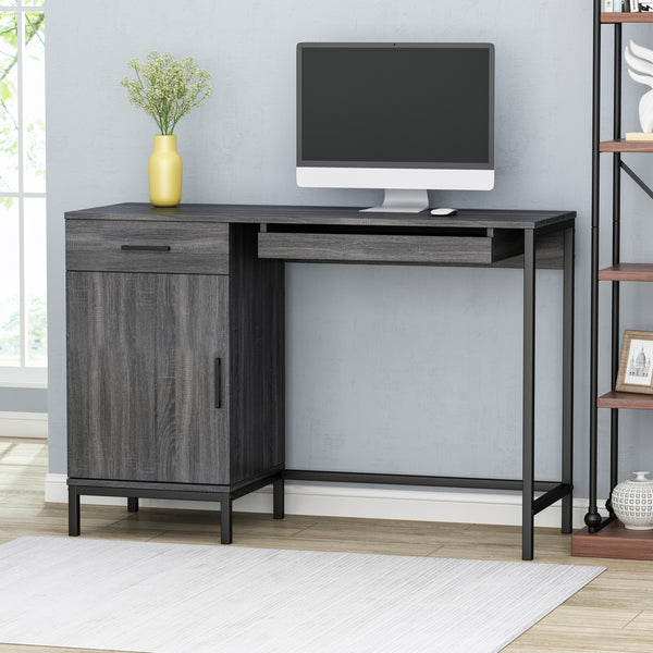 Contemporary Faux Wood Computer Desk - NH598013