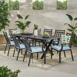 Outdoor 9 Piece Dining Set with Expandable Table - NH868113
