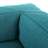 Outdoor Contemporary Fabric 5 Seater Bean Bag Sectional with Ottoman - NH032113