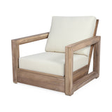 Outdoor Acacia Wood Club Chairs (Set of 4) - NH929213
