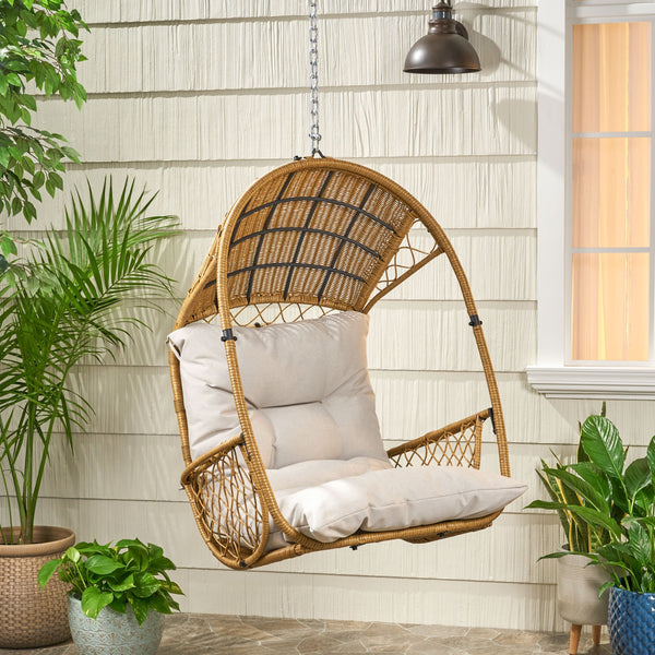 Wicker Hanging Chair with Cushion (Stand Not Included) - NH758113