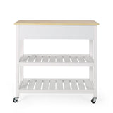 Contemporary Kitchen Cart with Wheels - NH393413