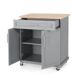 Contemporary Kitchen Cart with Wheels - NH204413