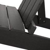 Outdoor Wood Adirondack Chair With Footrest - NH528213