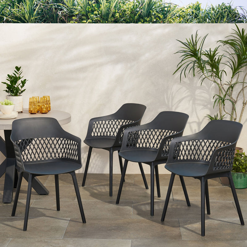 Outdoor Modern Dining Chair (Set of 4) - NH081213