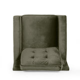 Modern Glam Tufted Velvet Club Chair - NH811313