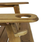 Outdoor Acacia Wood Folding Adirondack Chairs (Set of 2) - NH848213