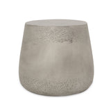 Outdoor Contemporary Lightweight Concrete Accent Side Table - NH567213